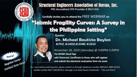 structural engineers association of davao|(PDF) 5th SEAD webinar (Baylon) .